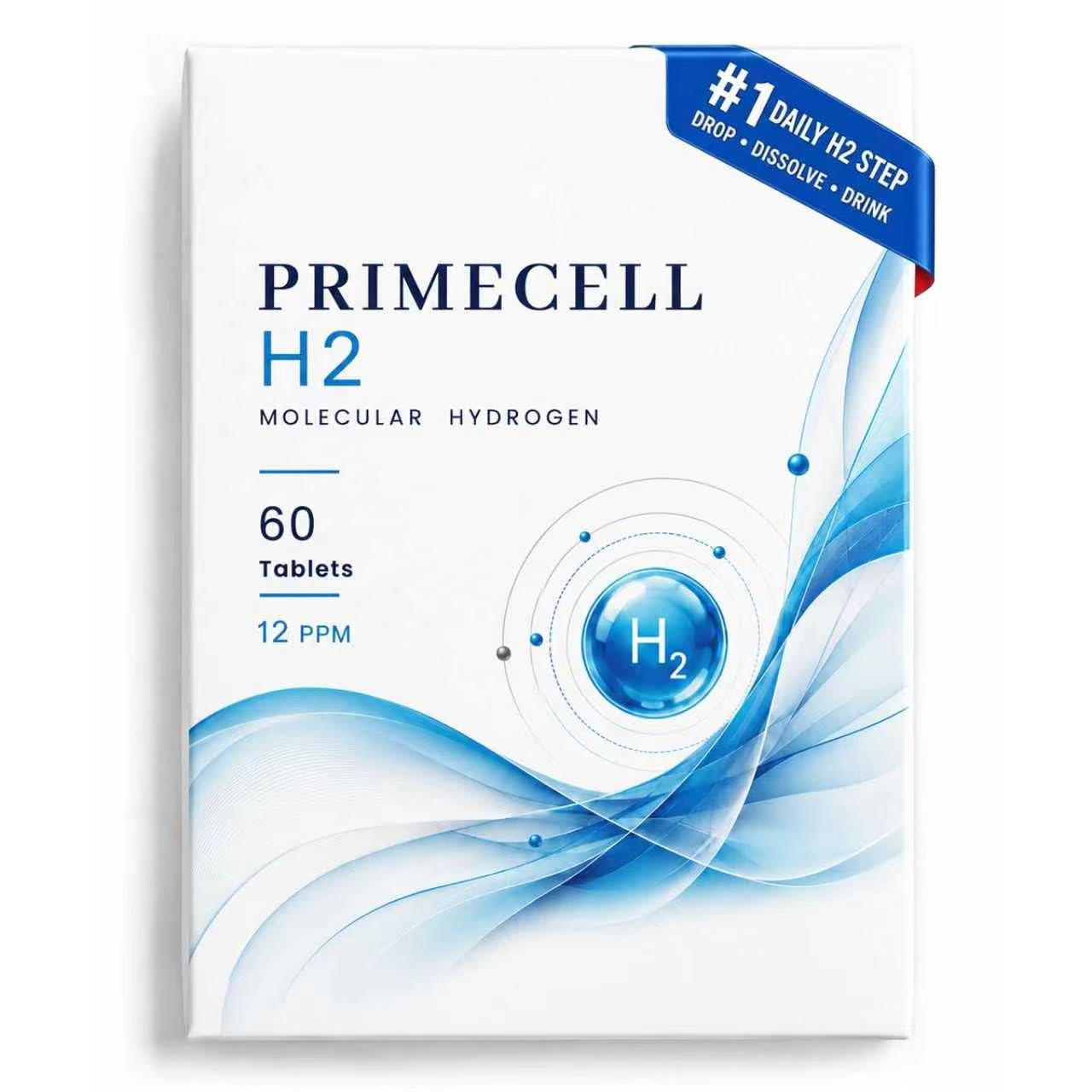 FIYY6VC PrimeCell H2 Molecular Hydrogen Tablets for Drinking Water 90 Tablets