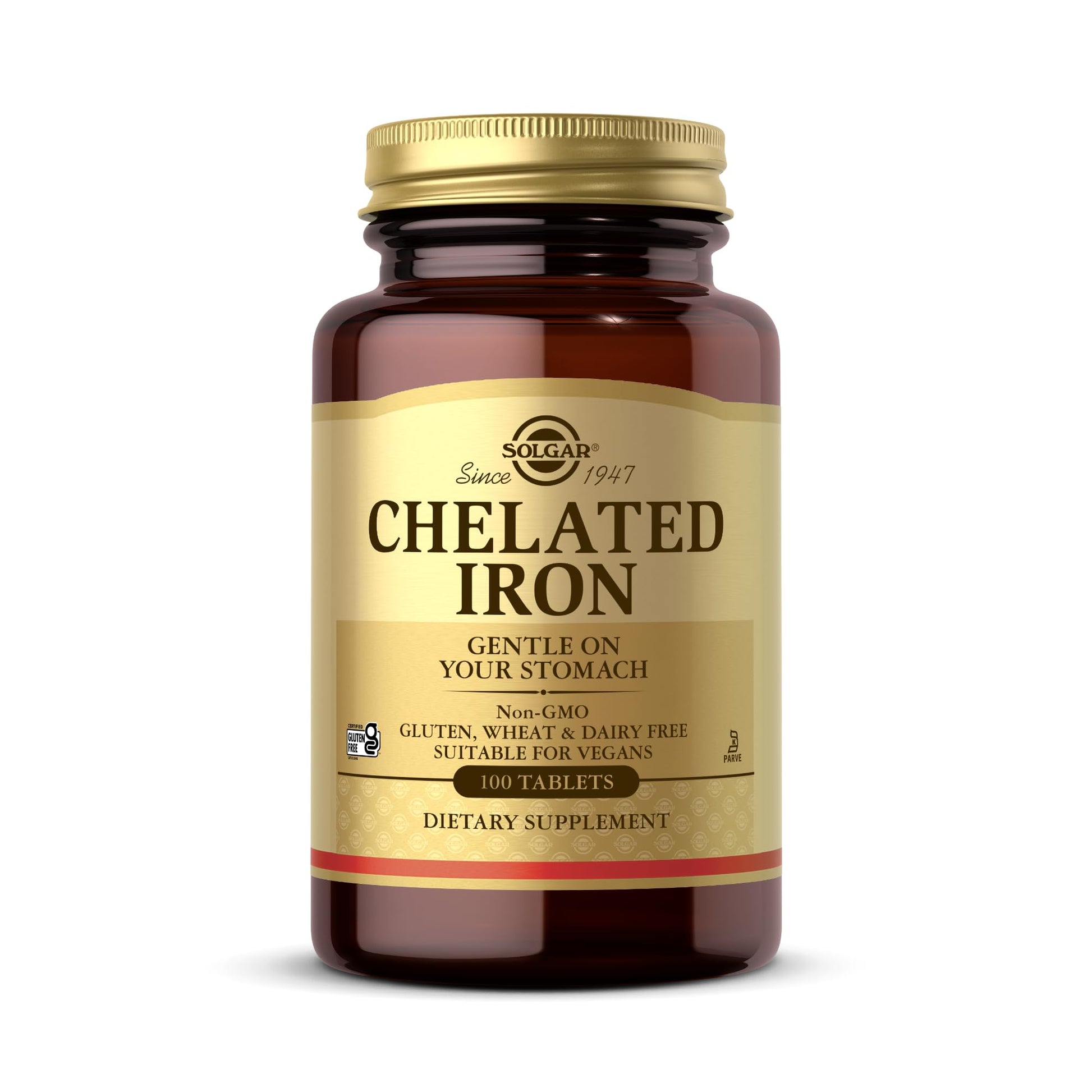 Solgar Chelated Iron Tablets 100 Count