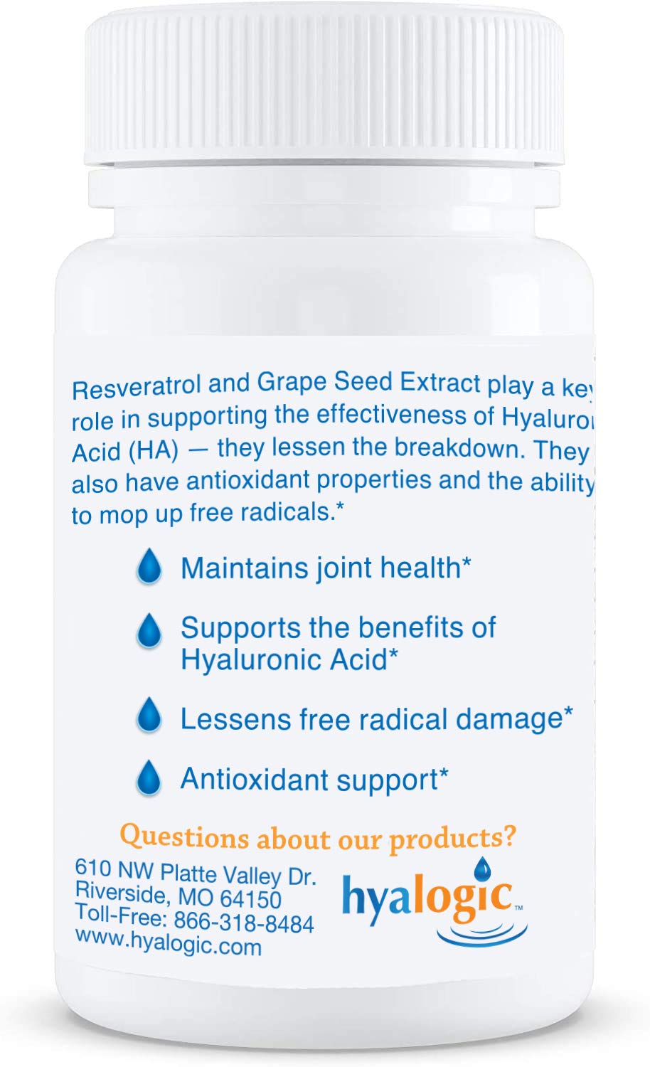 Hyalogic Resveratrol 30 Capsules