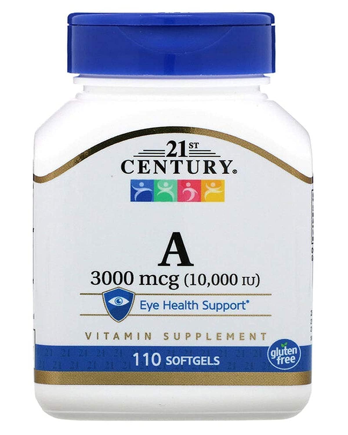21st Century Vitamin A 10,000 IU Softgels, 110 Softgels