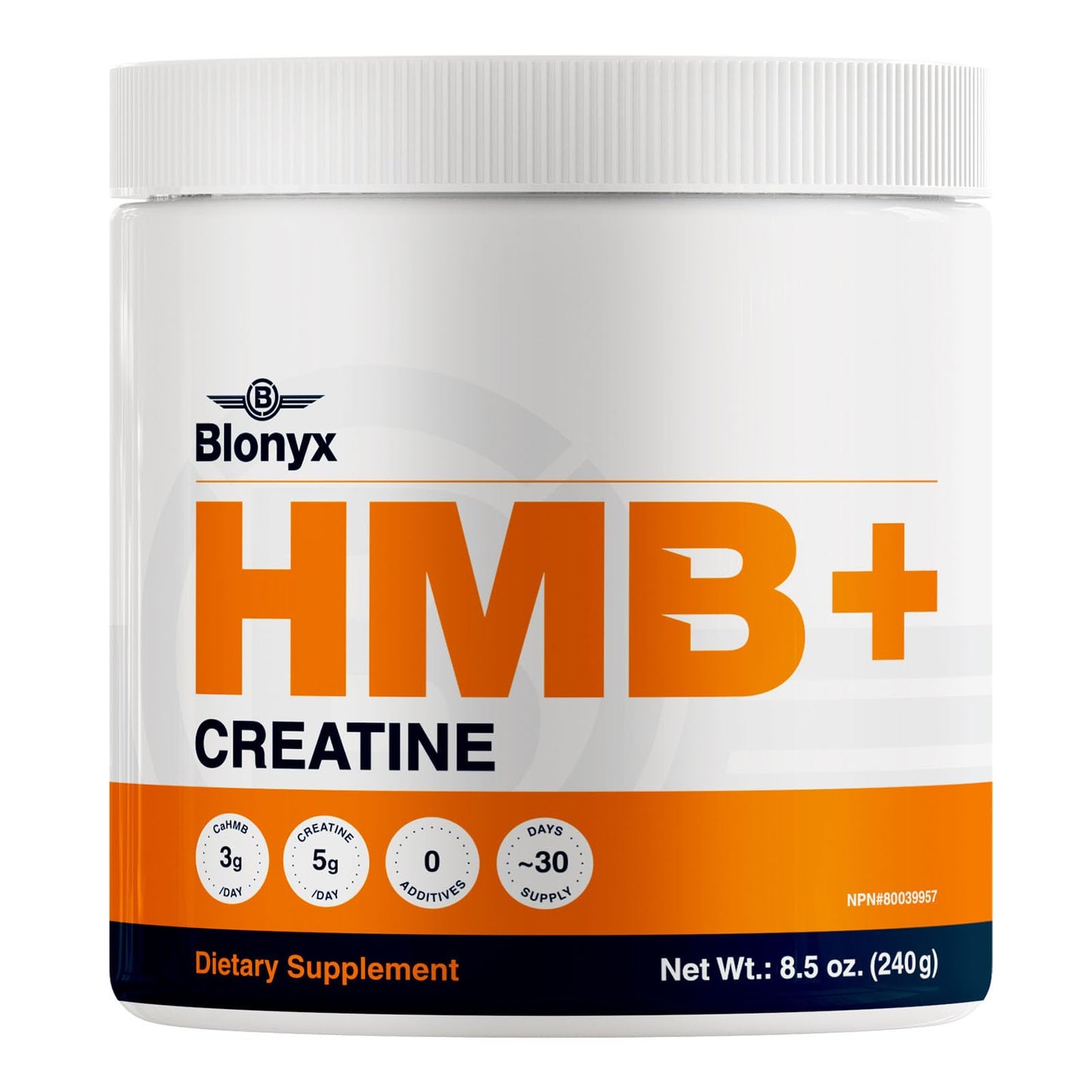 Blonyx HMB + Creatine Supplement Powder 8.46 oz