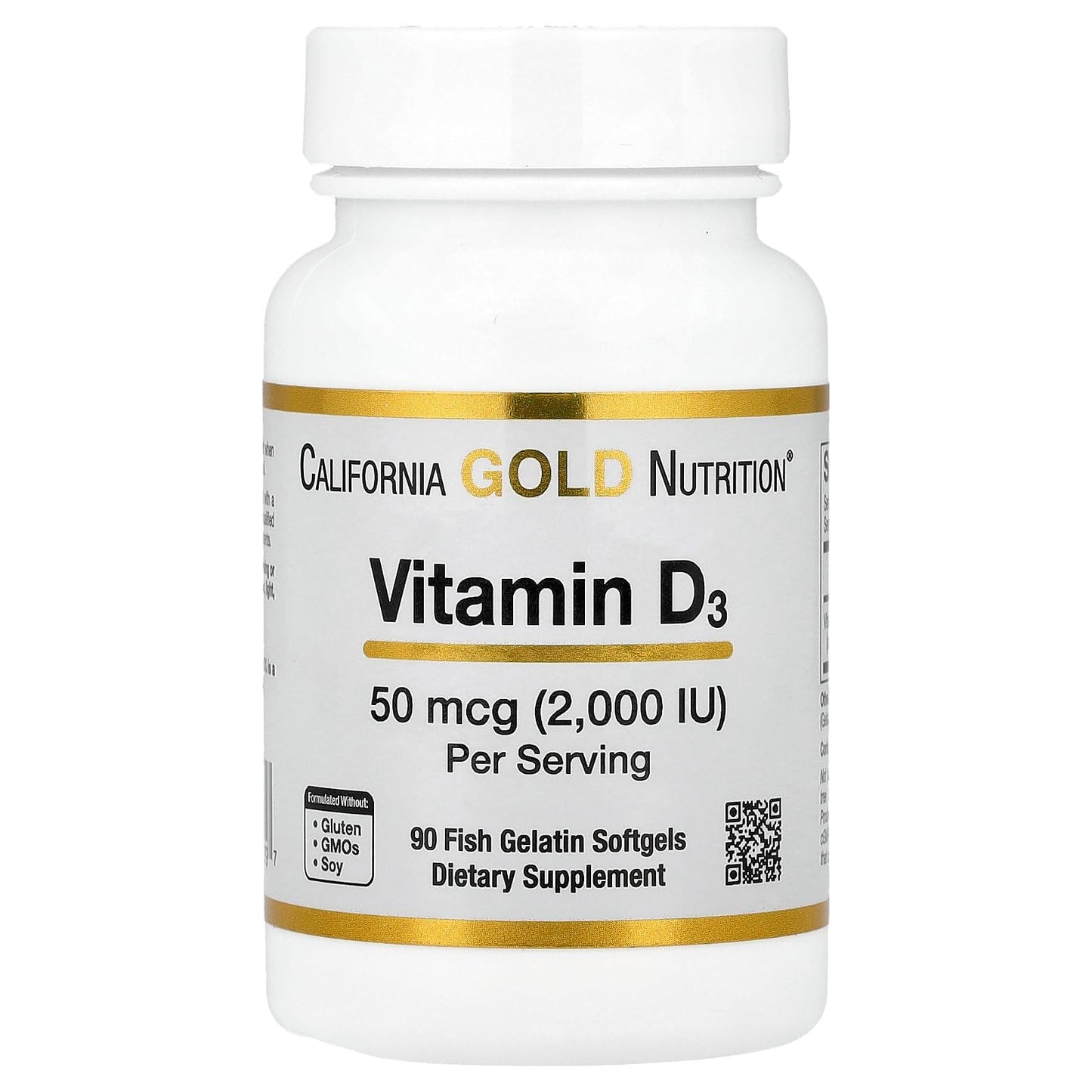 California Gold Nutrition Vitamin D3 Softgel 1 Count