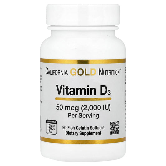 California Gold Nutrition Vitamin D3 Softgel 1 Count