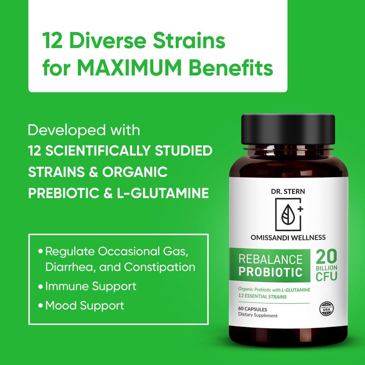 Royal-Organica Rebalance Probiotic Supplement 60 Capsules