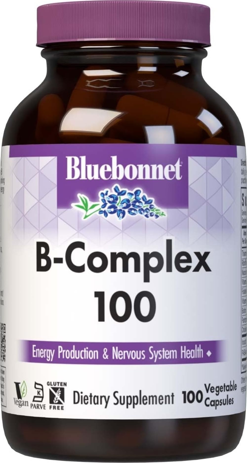 BlueBonnet B Complex Complete Full Spectrum Capsule, 100 Count