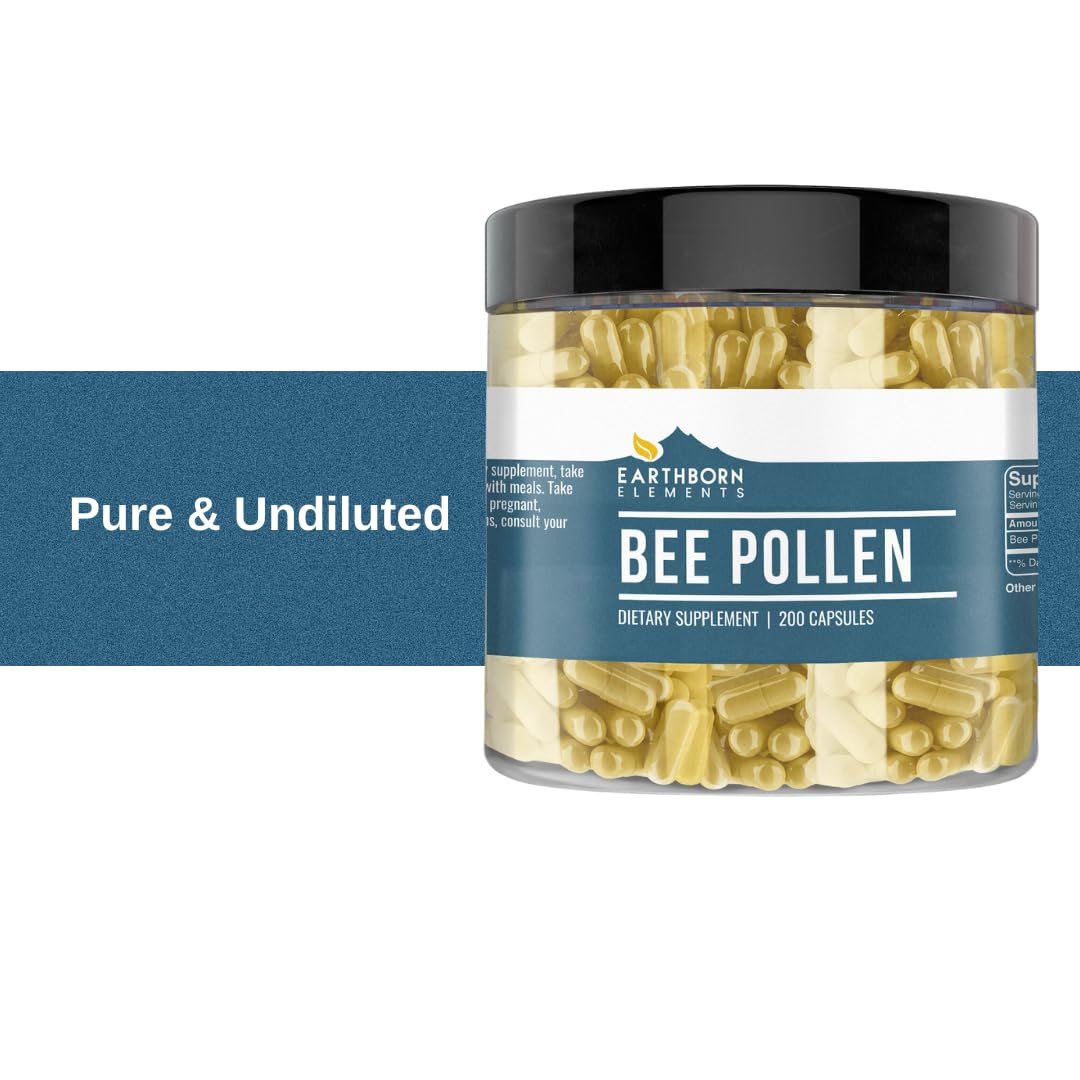 Earthborn Elements Bee Pollen 200 Capsules