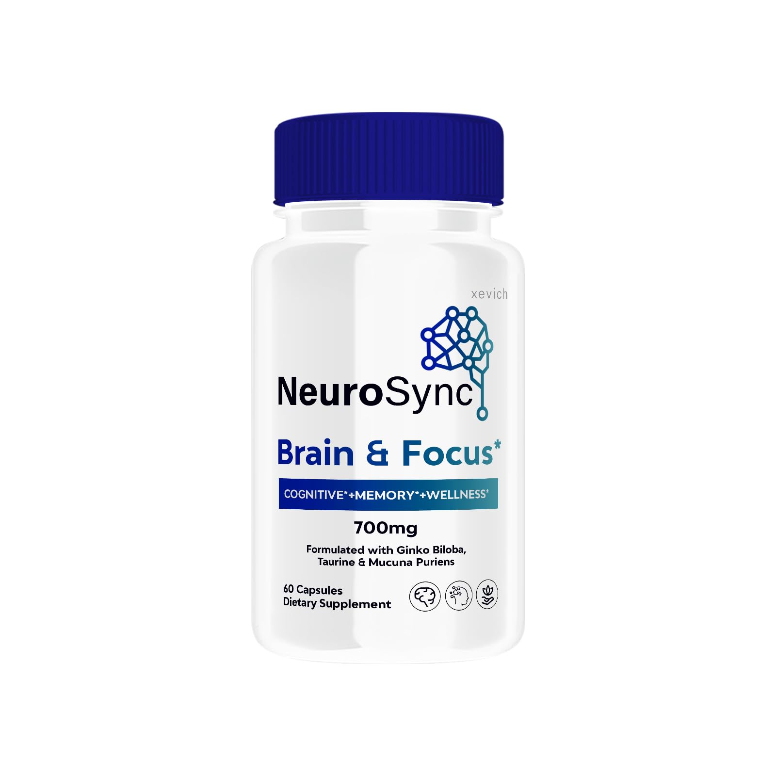 Xevich NeuroSync Pill Supplement Capsule, 60 Capsules