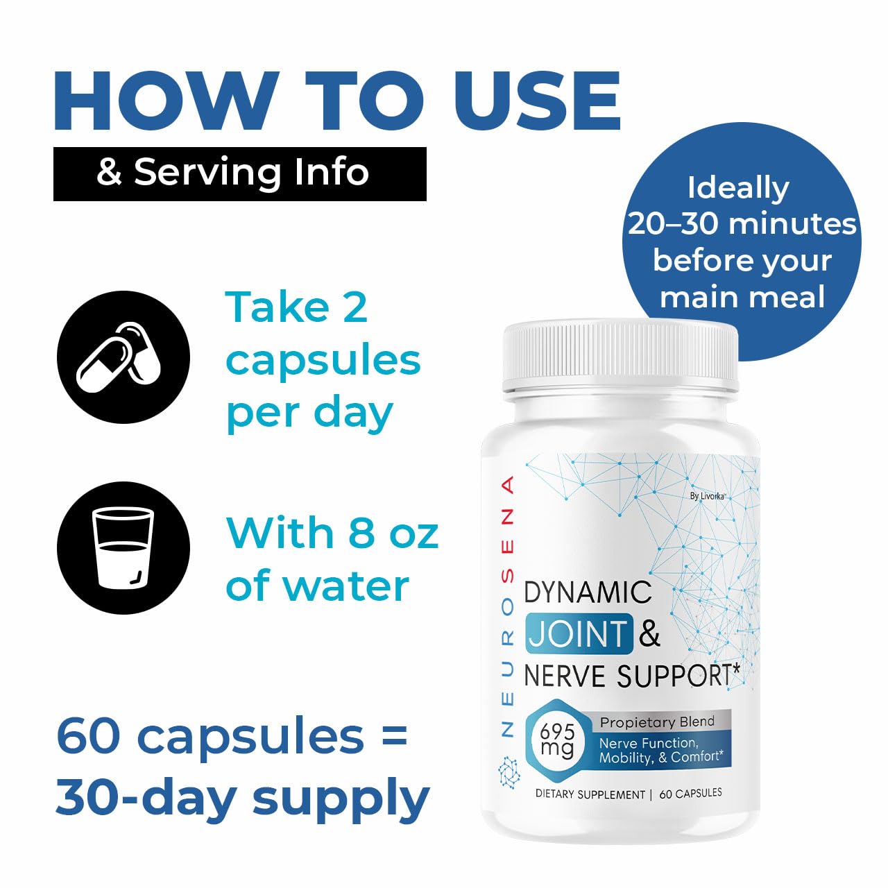 LIVORKA NeuroSena Capsules 300 Capsules