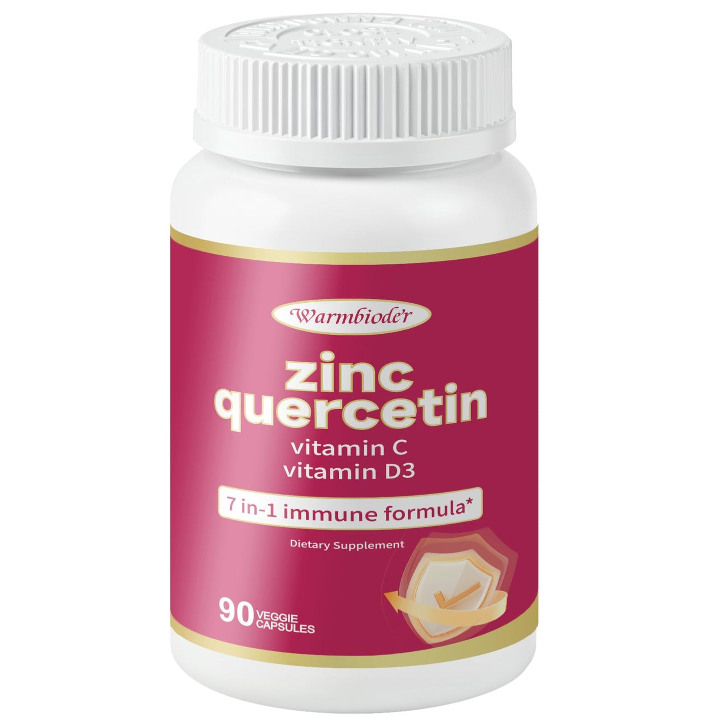 Warmbioder Quercetin with Vitamin C and Zinc Capsules, 90 Capsules