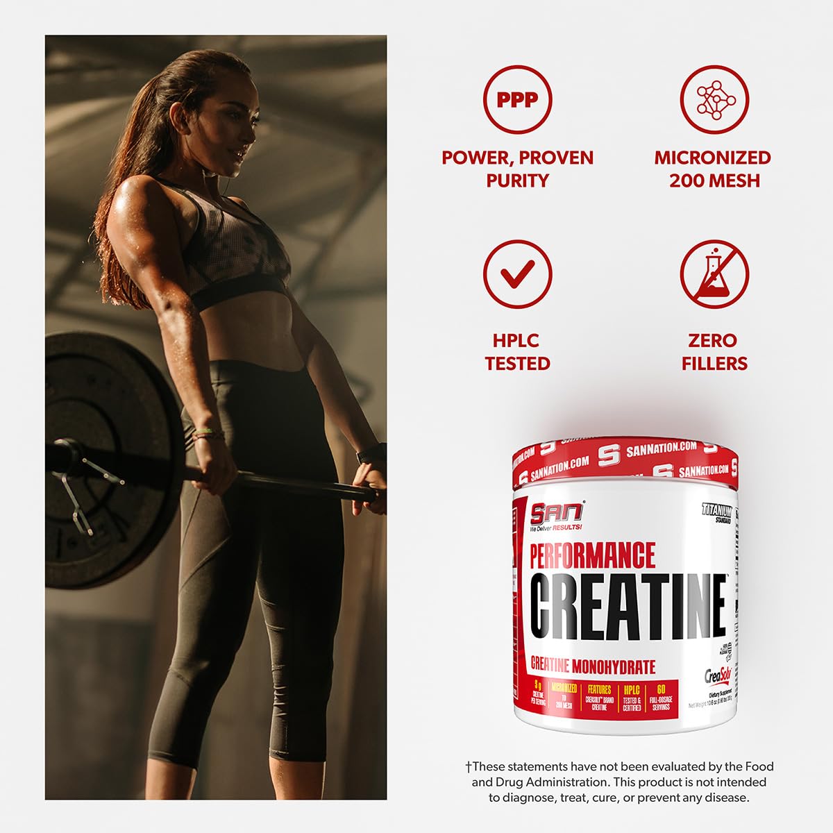 SAN Performance Creatine Powder 21 Servings