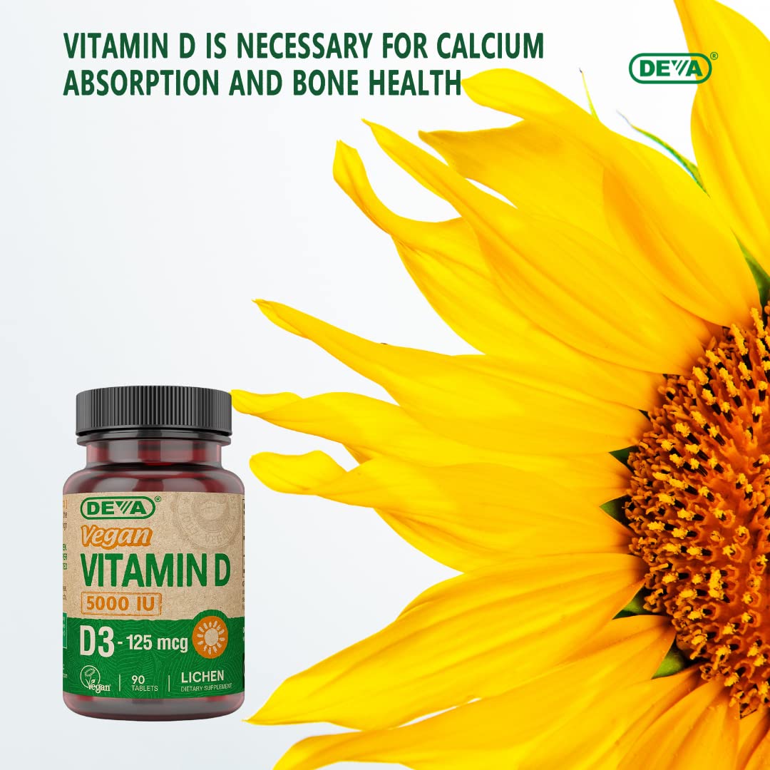 DEVA Vitamin D3 5000 IU, 90 Tablets