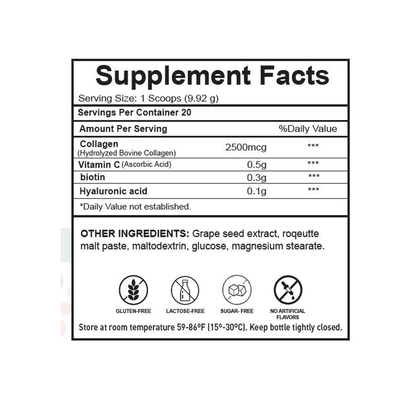 H4U Advanced Collagen Powder with Vitamin C and Biotin Unflavored Collagen Supplement, 7 Ounces