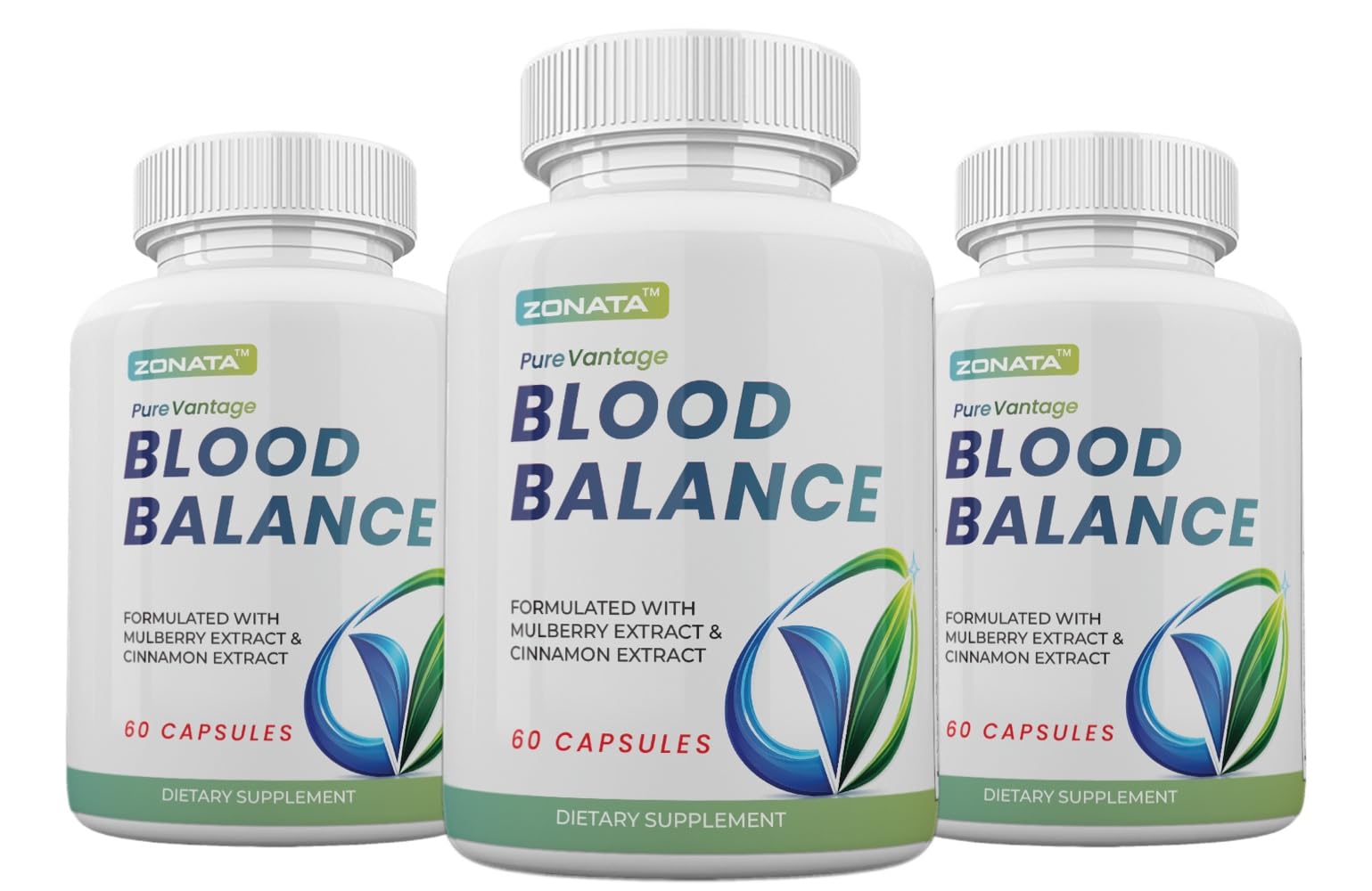Zonata Pure Vantage Blood Balance Blood Support Premium Formula Capsules 180