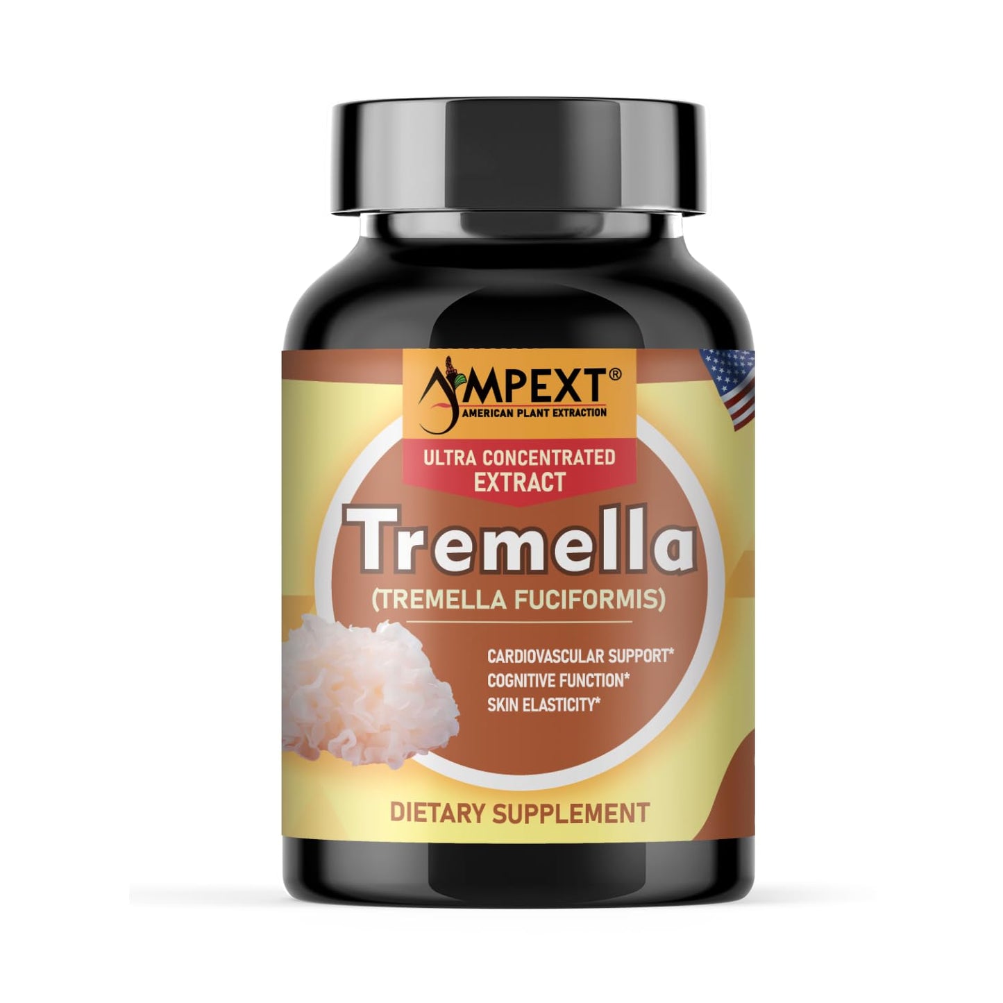 AMPEXT Tremella Mushroom Extract Capsules, 90 Count