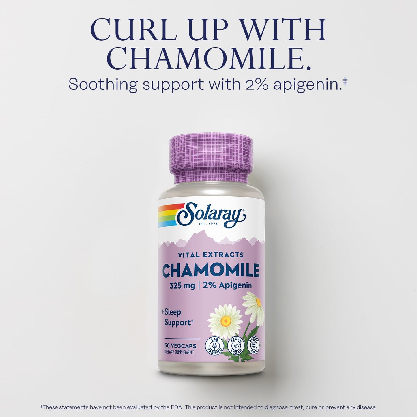 SOLARAY Chamomile Extract 325 mg Capsule, 30 VegCaps