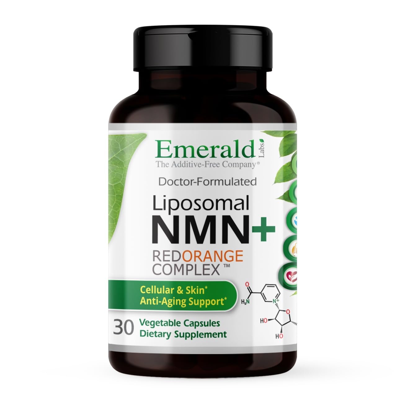 Emerald Labs NMN Liposomal 250 + RedOrange Complex Capsules 30 Count