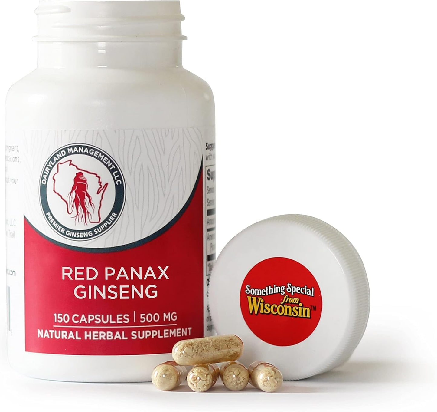 Dairyland Management LLC Korean Red Panax Ginseng Capsules 150 Count