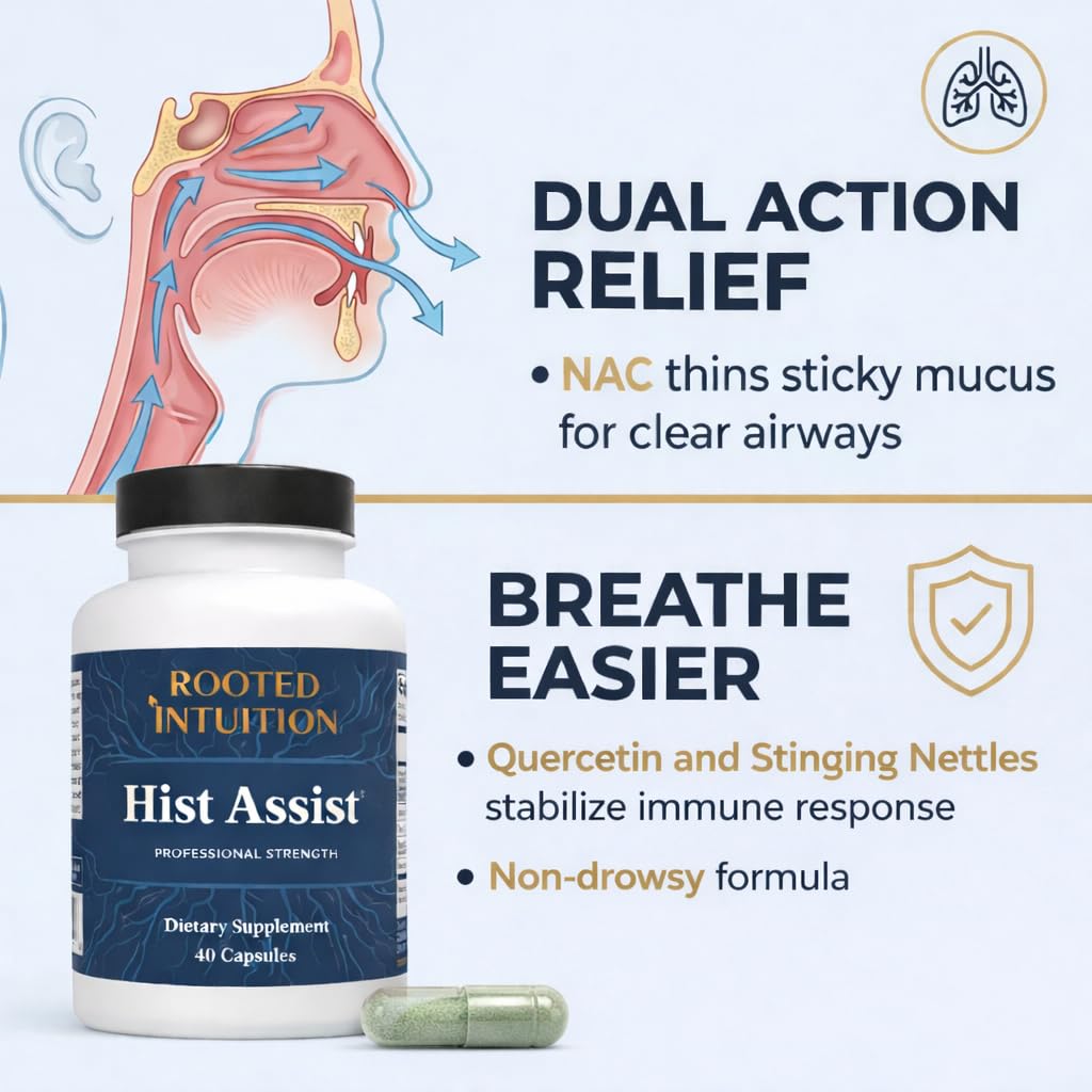 Rooted Intuition Hist Assist 40 Capsules