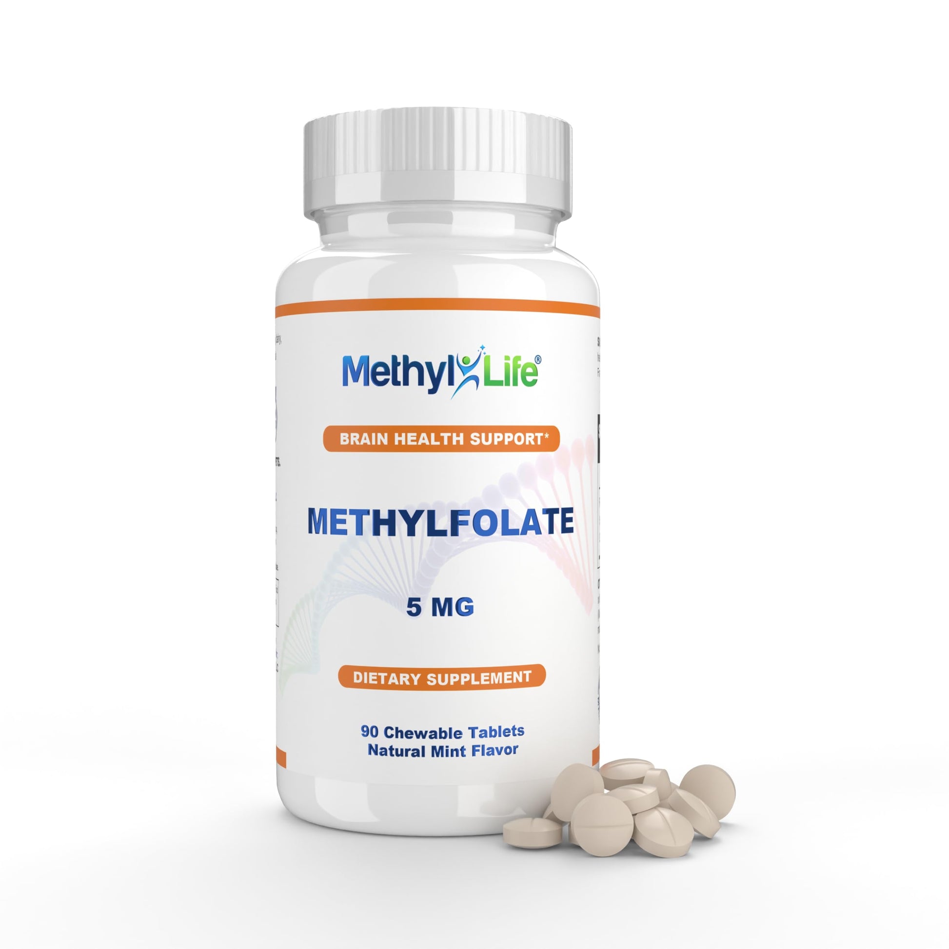 Methyl-Life L-Methylfolate 5 mg Chewable Tablets, 90 Tablets