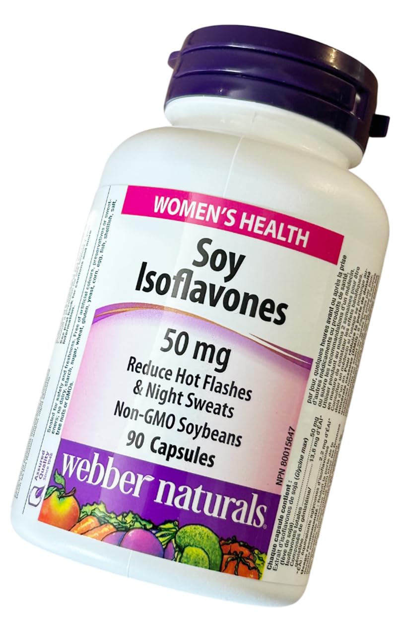 Webber Naturals Soy Isoflavones 50mg Capsules, 90 Capsules