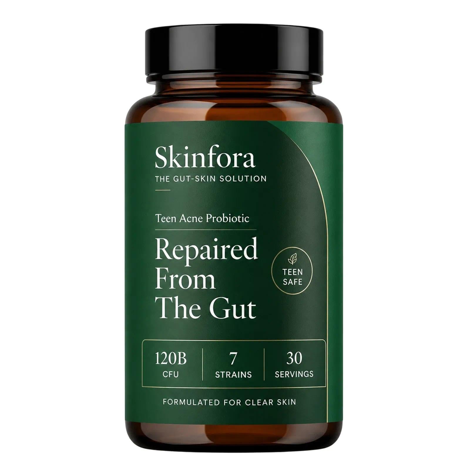 Golden Dunes Skinfora Gut Skin Probiotic Supplement Capsule, 60 Capsules