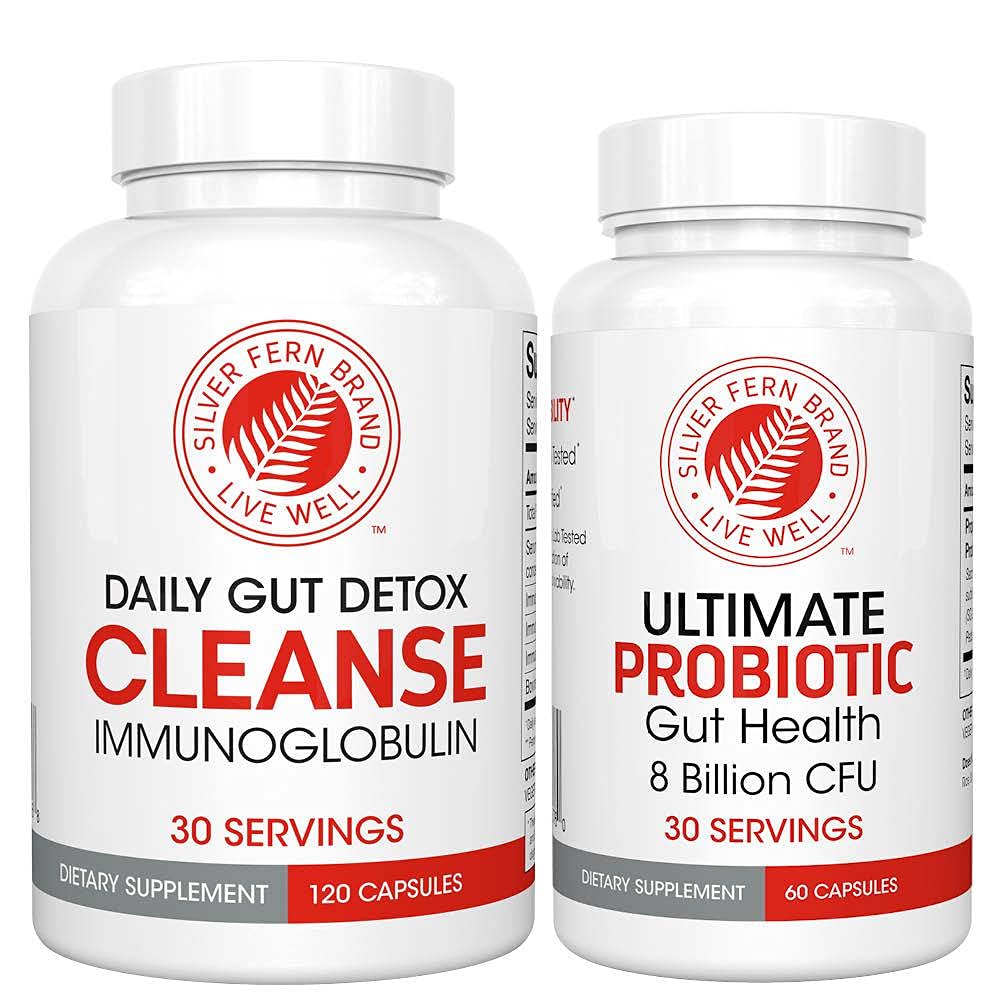 Silver Fern Gut Rehab Kit & Ultimate Probiotic Capsules, 120 & 60 Capsules