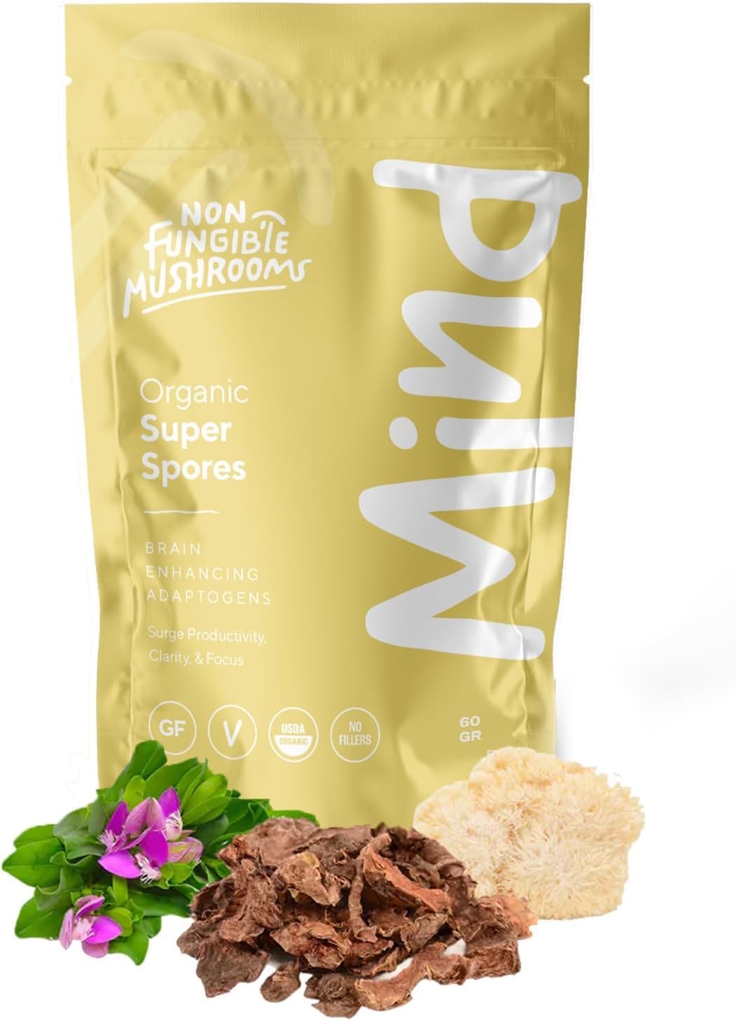 Non Fungible Mushrooms Mind Adaptogenic Mushroom Powder 2.12 oz