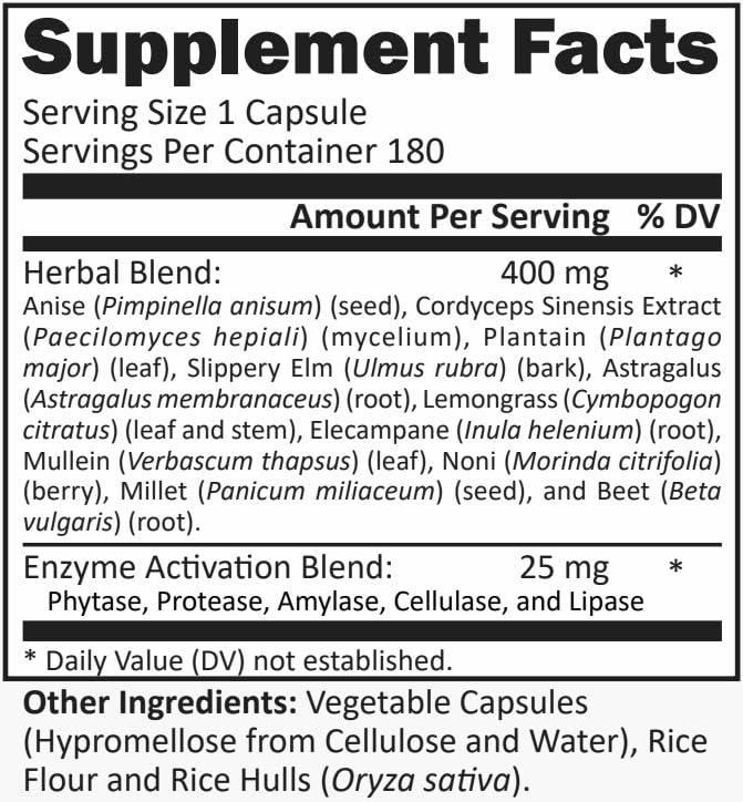 R-Garden Respiratory Lung System Capsules 180