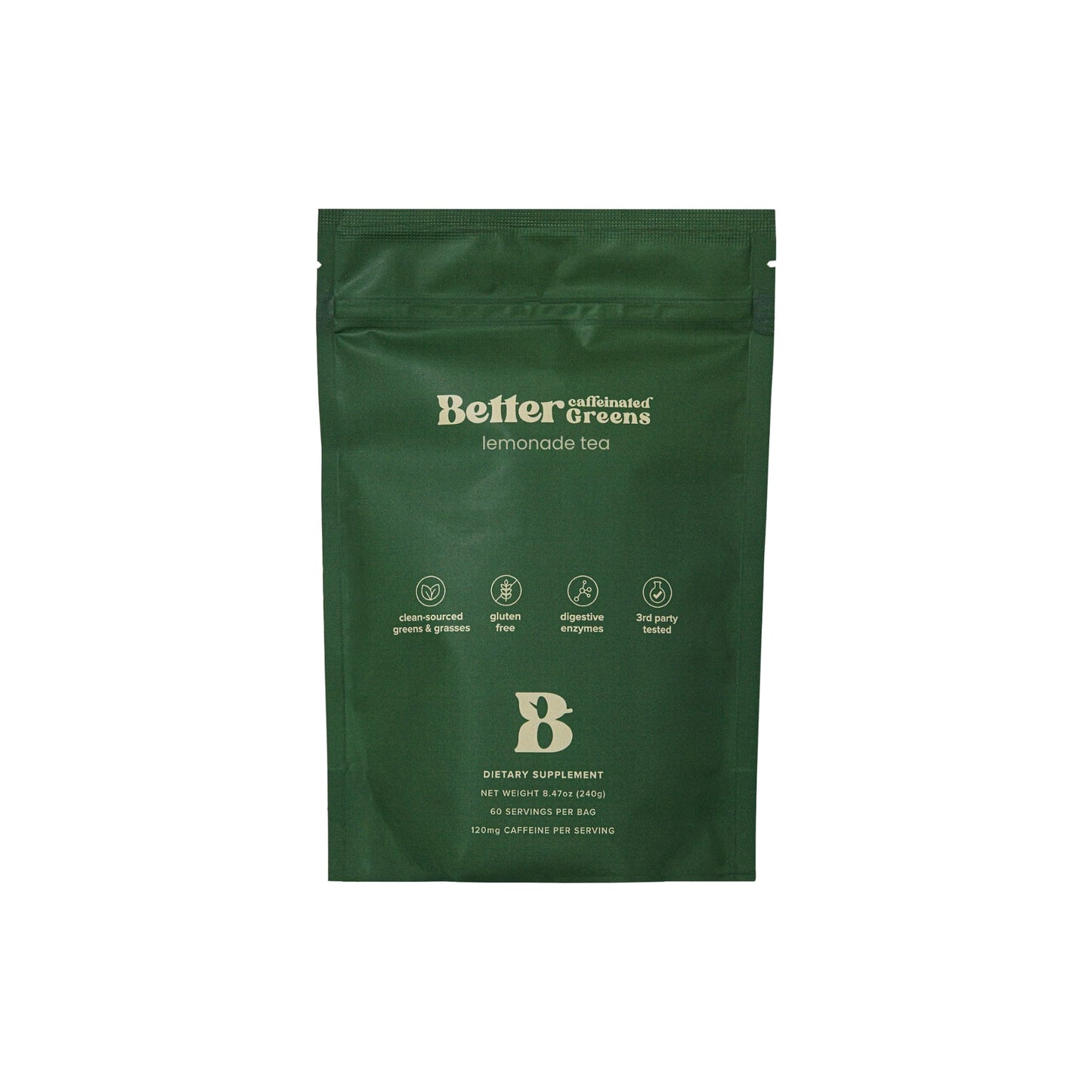 BetterDays Co. BetterGreens Caffeinated Super Greens Powder 8.48 Ounce