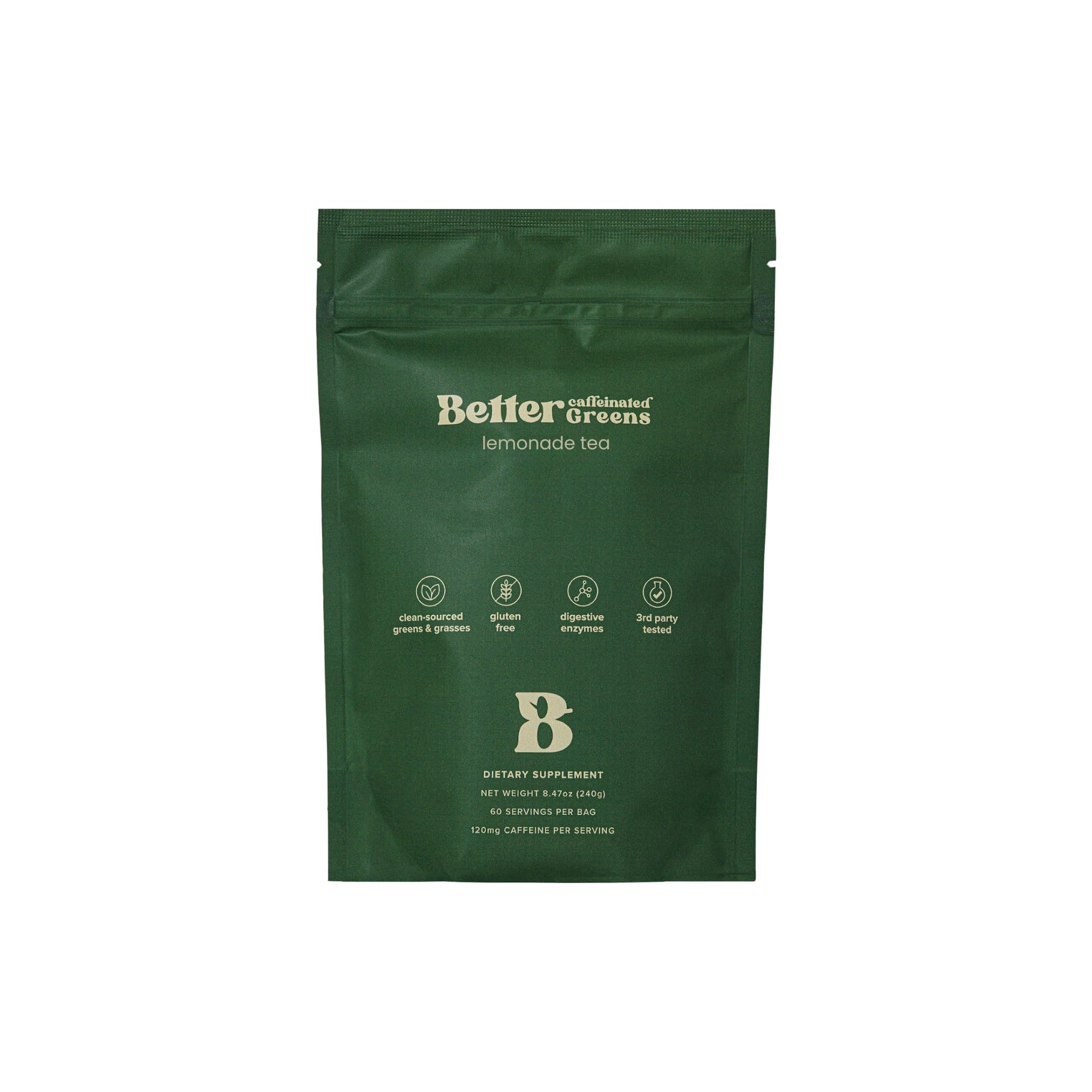 BetterDays Co. BetterGreens Caffeinated Super Greens Powder 8.48 Ounce