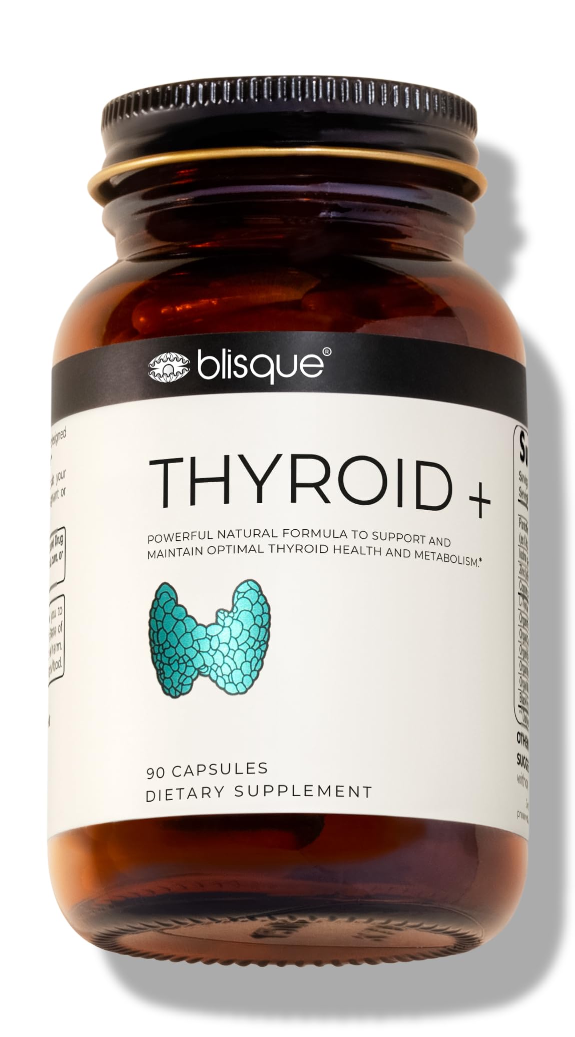 Blisque Thyroid Support Supplement Complex Capsules, 90 Capsules