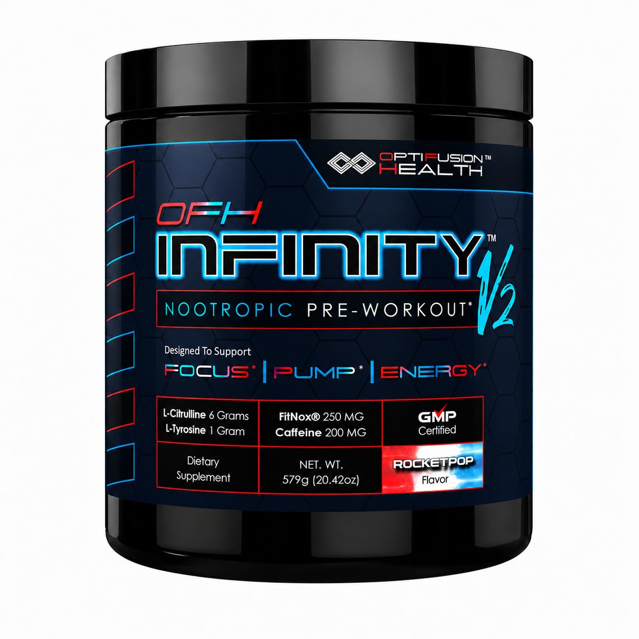 OPTIFUSIONHEALTH OFH Infinity Nootropic Pre Workout Powder 20