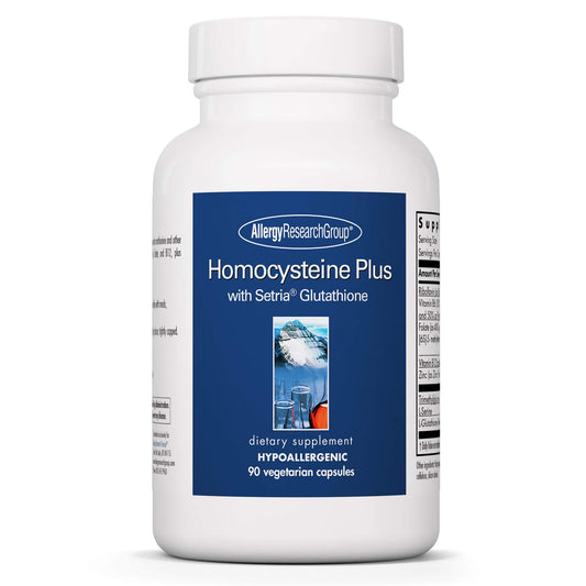 Allergy Research Group Homocysteine Plus Supplement Vegetarian Capsules 90 Count