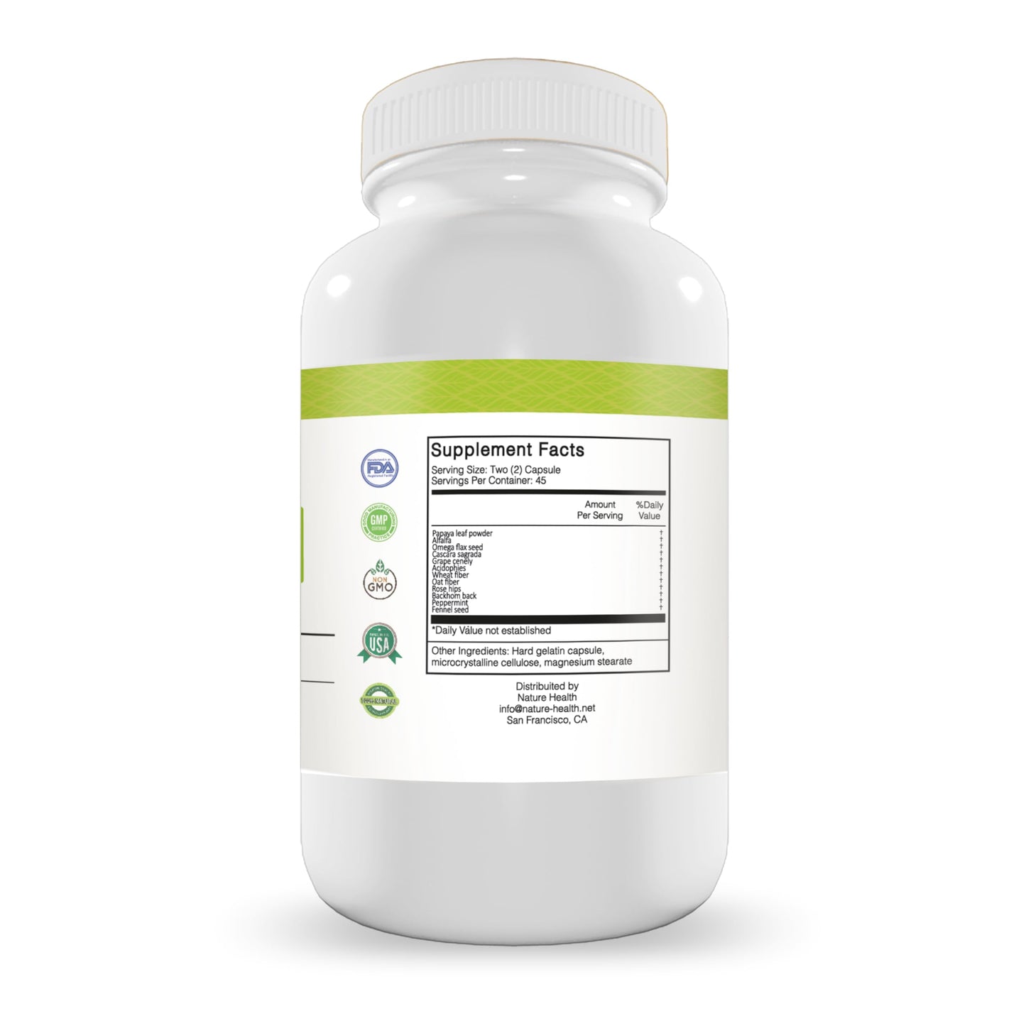 Nature Health Super Mega Detox Clense Capsules, 100 Capsules