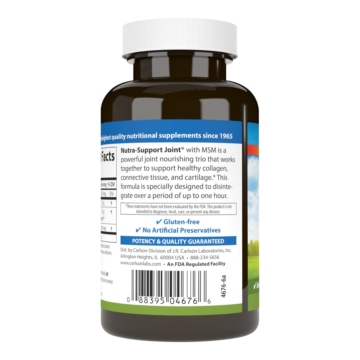 Carlson Nutra-Support Joint Glucosamine Chondroitin, 60 Tablets