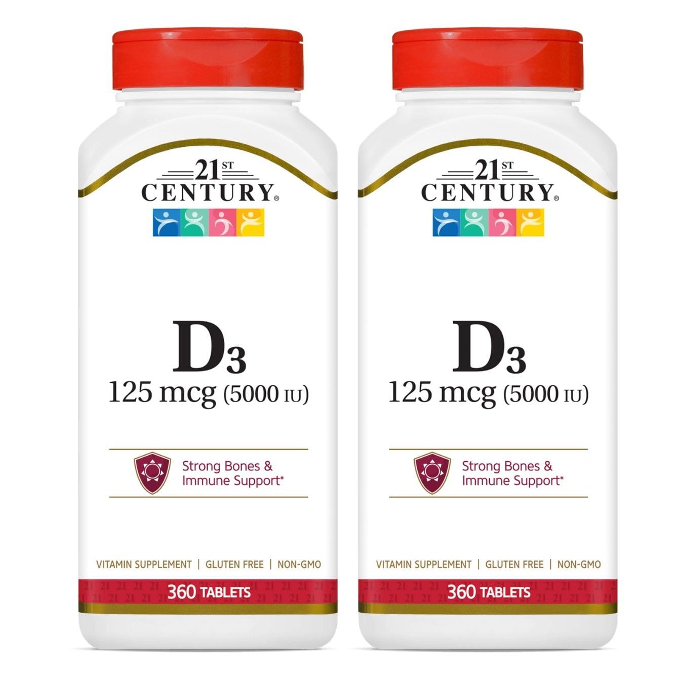 21st Century Vitamin D3 5000 IU Tablets, 720 Tablets