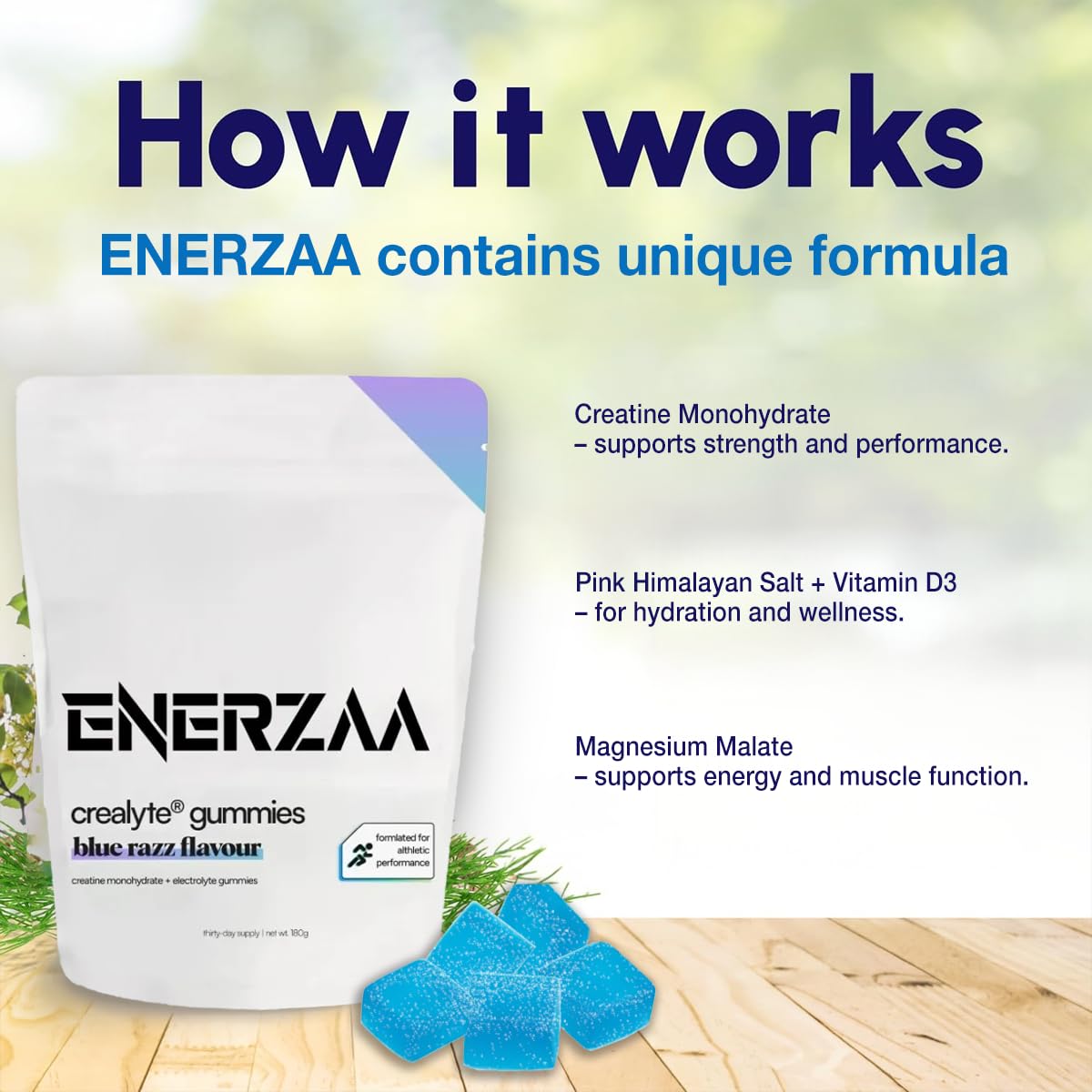 ENERZAA Sports Performance Complex Gummy 90 Count