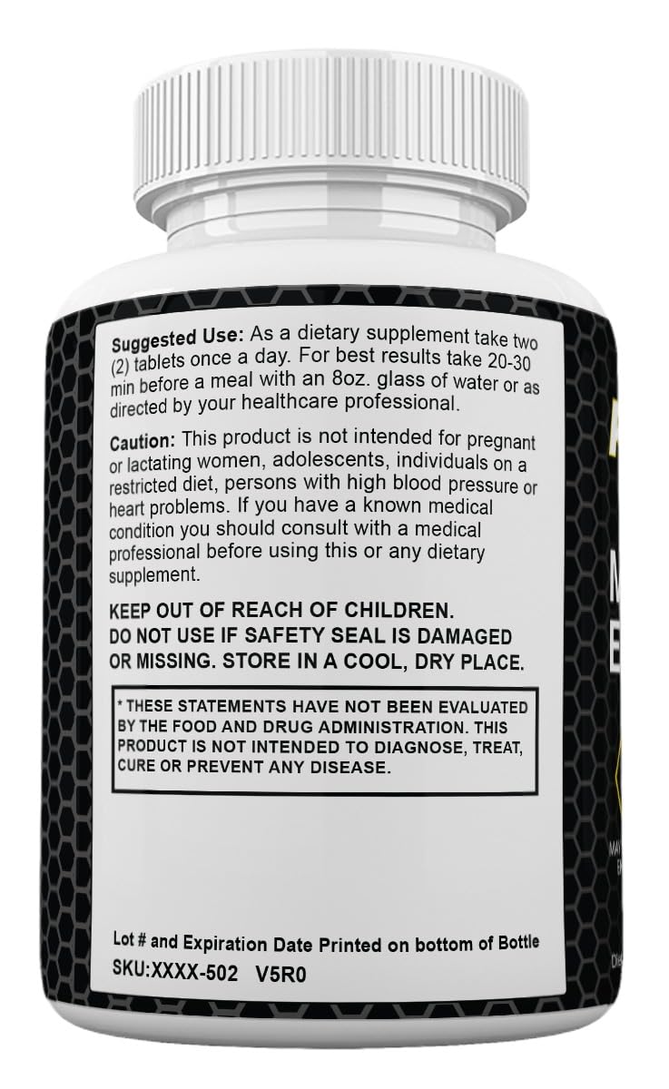 Zonata Vigor Pro Pills for Men Pro Vigor Male Supplement Advanced Formula UltraVigor Max Strength Tablets 120