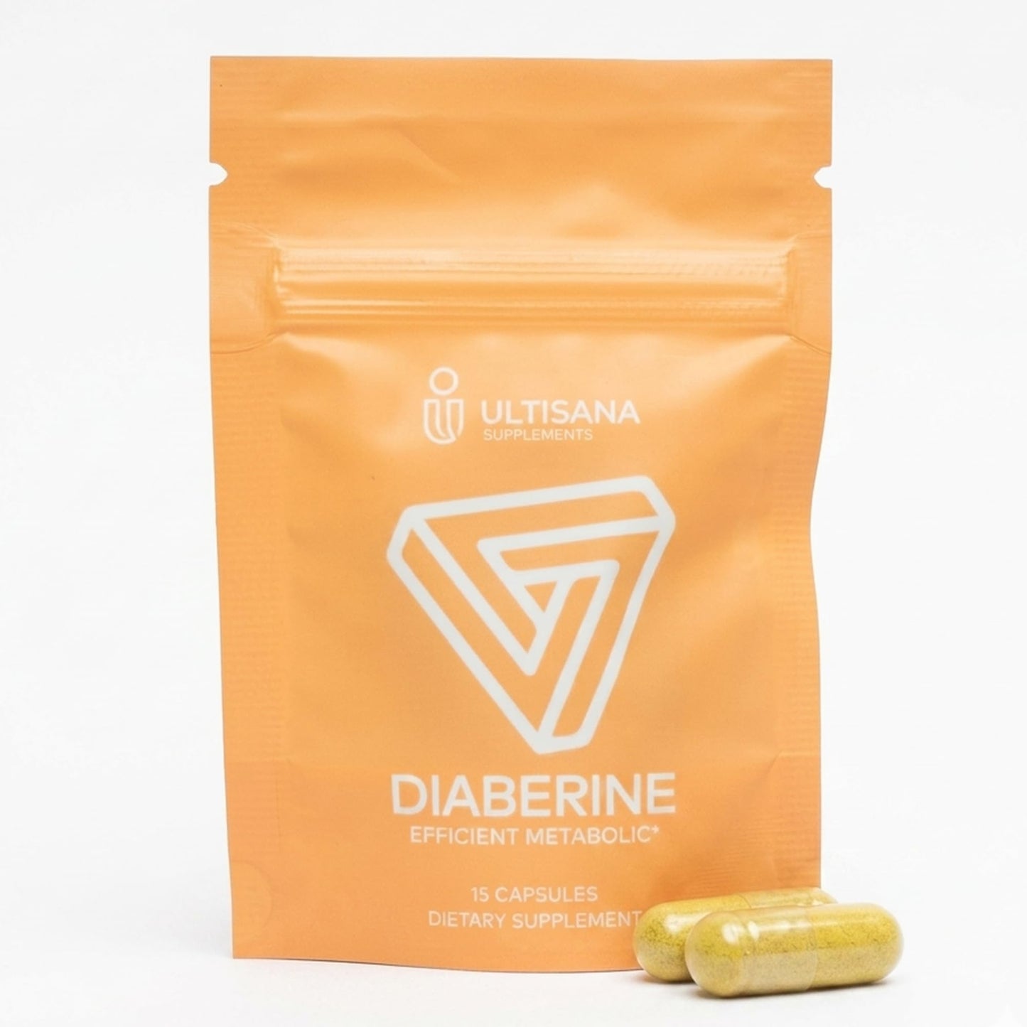 Ultisana Diaberine Berberine HCL Supplement 15 Capsules