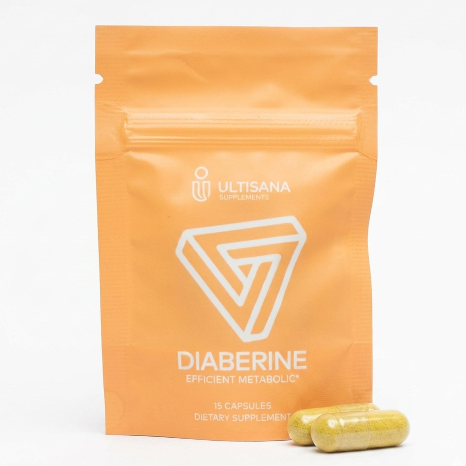 Ultisana Diaberine Berberine HCL Supplement 15 Capsules