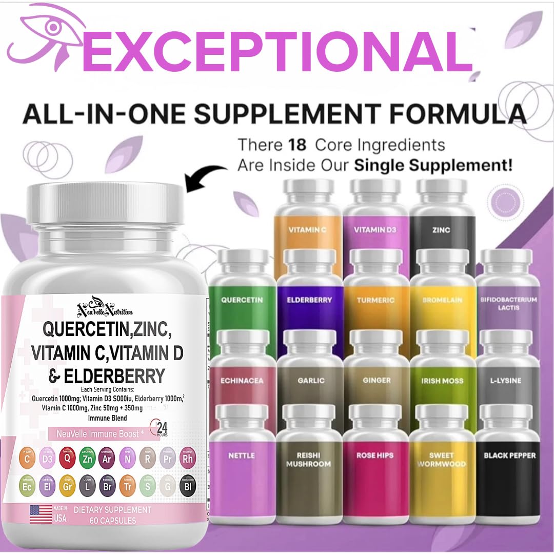 NeuVelleNutrition 18-in-1 Immune Support Capsule, 60 Count