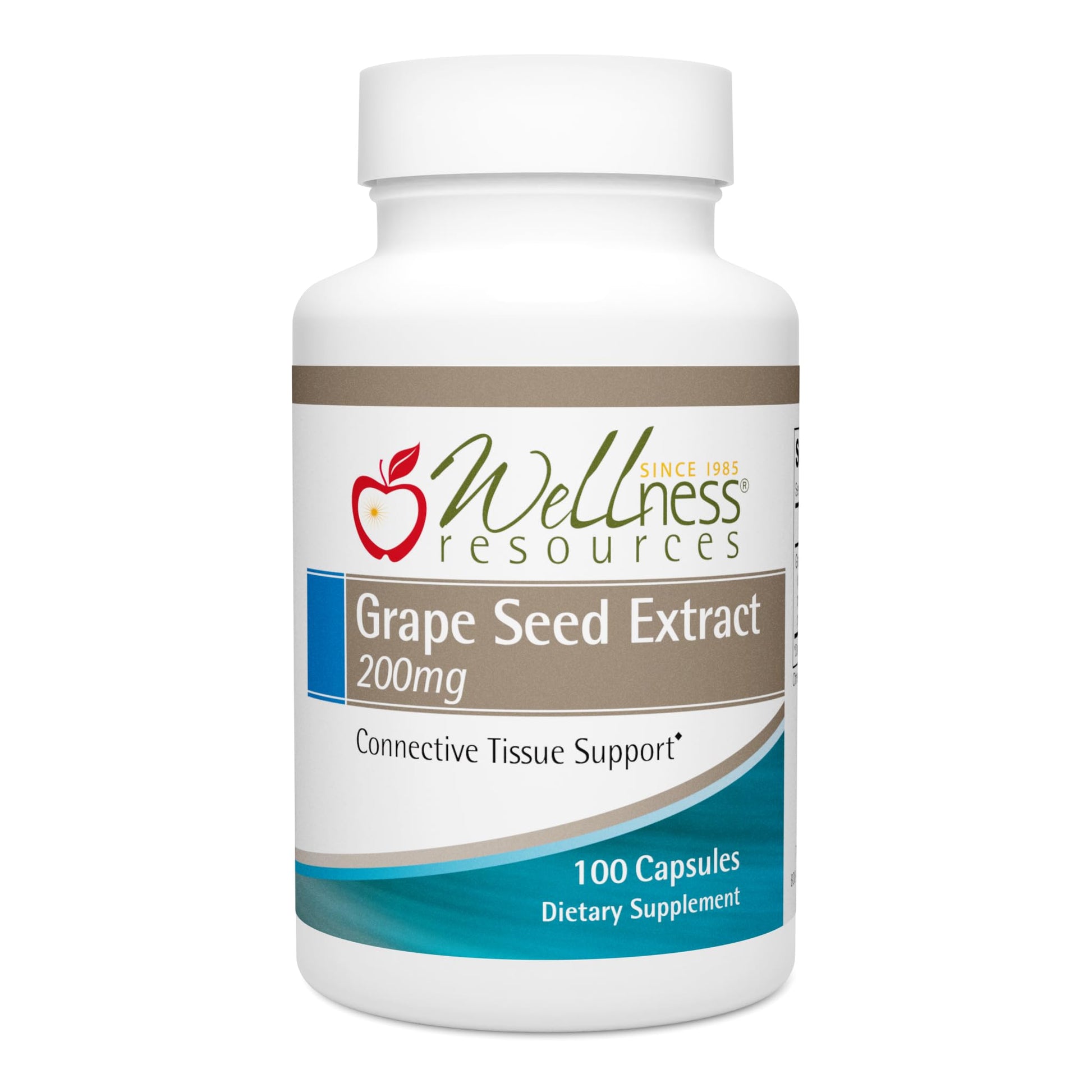Wellness Resources Grape Seed Extract Supplement Capsules, 100 Capsules