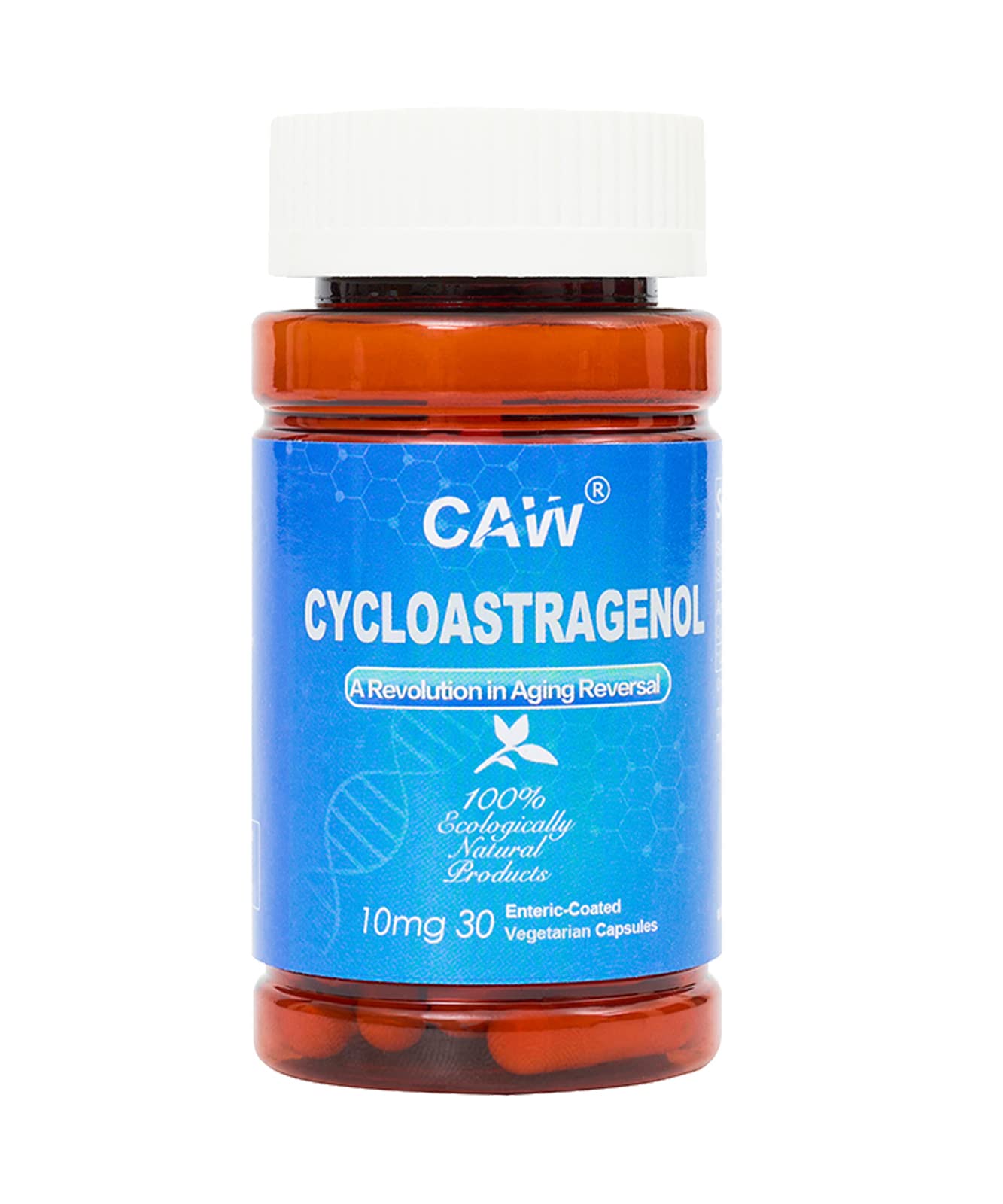 CAW Hypersorption Cycloastragenol 10mg Telomerase Activation Telomere Lengthen Capsule, 30 Count