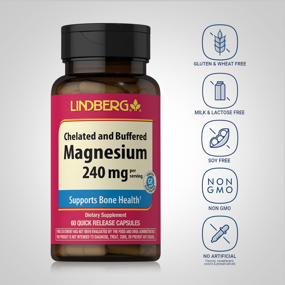 Piping Rock Magnesium Supplement Capsule 60 Count