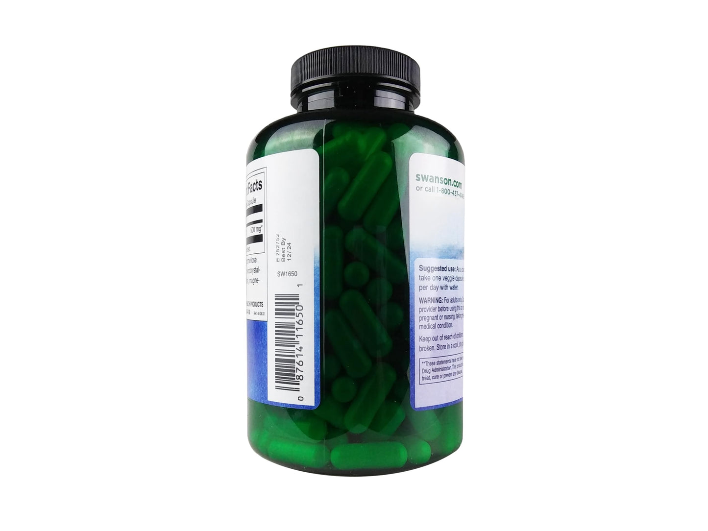 Swanson Acetyl L-Carnitine 500 mg Capsules, 240 Count