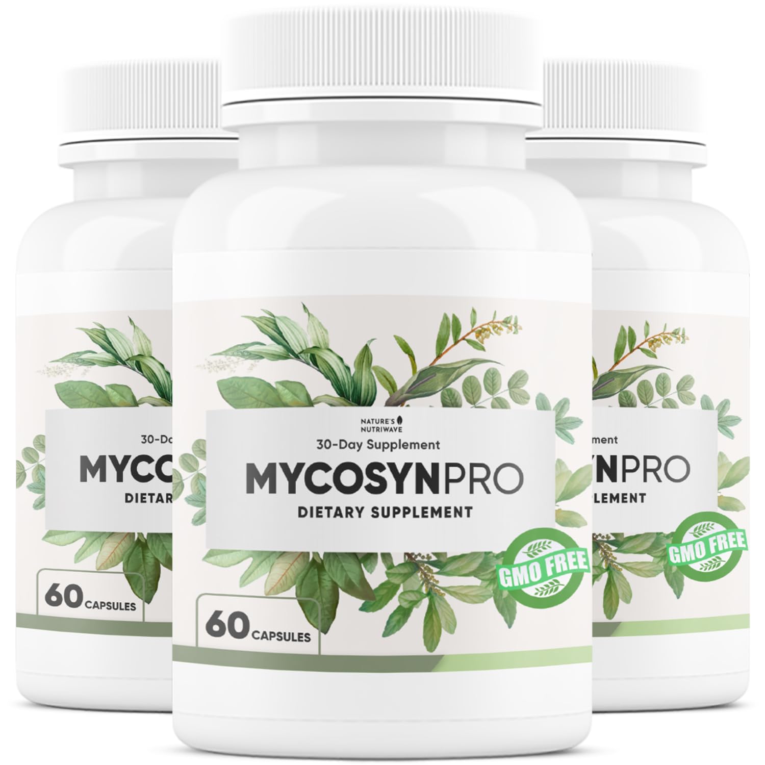 Nature’s NutriWave Mycosyn Pro - Natural Supplement with Vitamin C, Folate & Biotin 180 Capsules