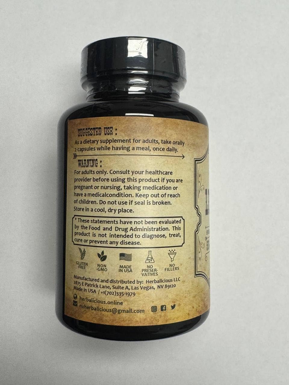 HERBALICIOUS Licorice Root Capsule 100 Count
