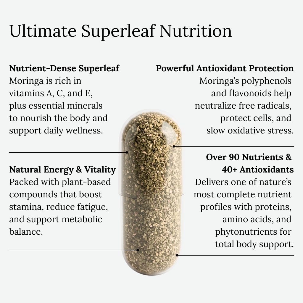 Dear Apothecary Moringa Oleifera Capsules 800mg, 60 Count
