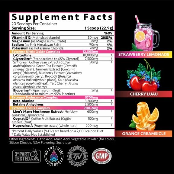 Titan Nutrition Pump Unrivaled Powder, 9 oz