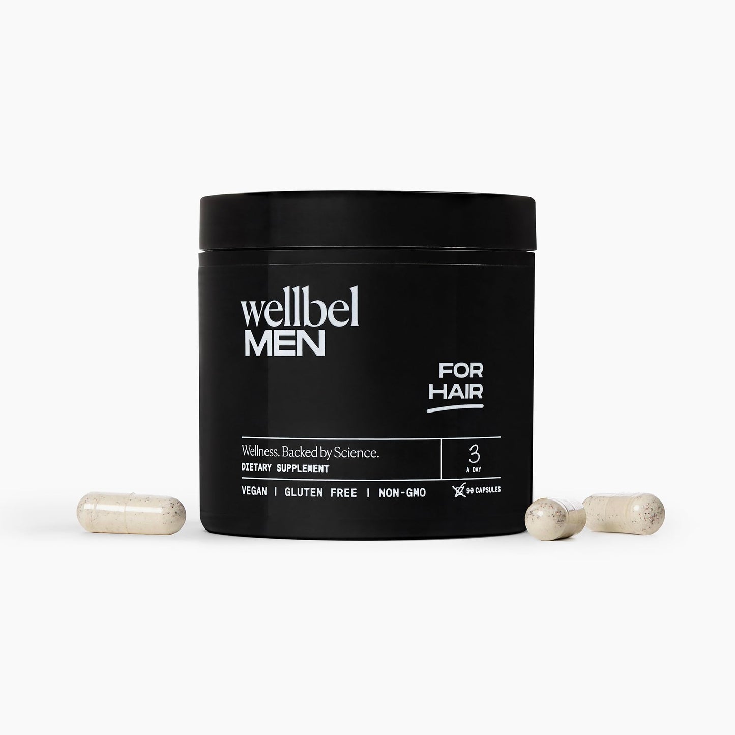 WELLBEL Men Clean Supplement for Hair, Skin, and Nails, 90 Capsules